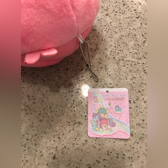 Like NEW Little Twin Stars Lala in Kimono Plush Pouch with a chain - Picture 9 of 13